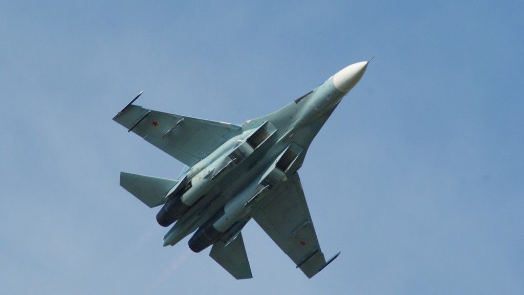 Białorusini wycofali ze służby Su-27 (na foto egzemplarz utracony w 2009 roku w Radomiu) - fot. Łukasz Pacholski