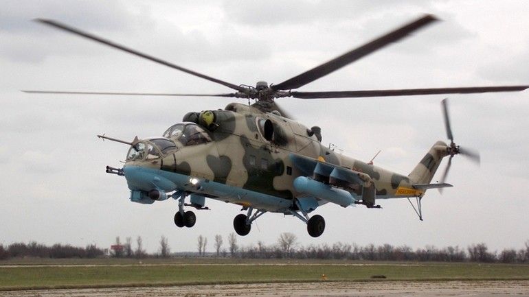 Ukraińskie śmigłowce Mi-24. Fot. mil.gov.ua.