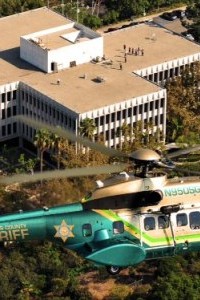 Wielozadaniowy śmigłowiec transportowy Eurocopter AS332 Super Puma w barwach policji hrabstwa Los Angeles - fot. policja hrabstwa Los Angeles