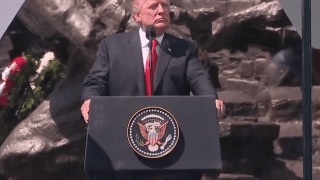 Donald Trump podczas wspólnej konferencji z prezydentem Andrzejem Dudą. Fot. Krzysztof Sitkowski/KPRP.