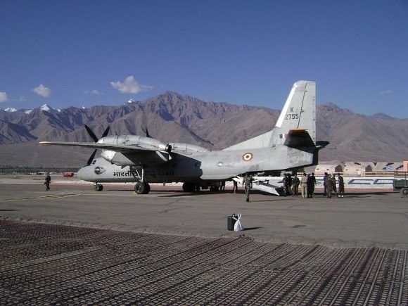Indyjski AN-32 w bazie Leh - fot. Toprohan