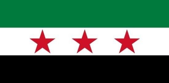 Flaga Syrii od 1932 do 1961 r. przyjęta przez opozycję - fot. internet.