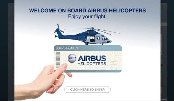 Taka informacja wita nas na stronie eurocopter.com - fot. Airbus