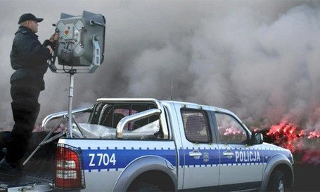 Jedno z urządzeń LRAD zakupionych przez Policję - fot. Paweł Bednarczyk / czerwonesamochody.com
