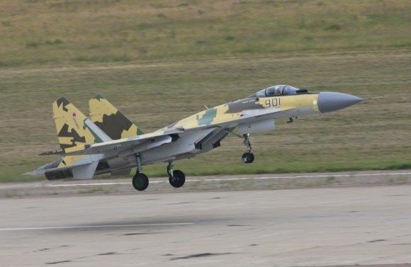 Myśliwiec Su-27 z obwodu kaliningradzkiego przechwycił samolot Cessna, który lecąc znad Polski naruszył granicę powietrzna Rosji – fot. www.snariad.ru
