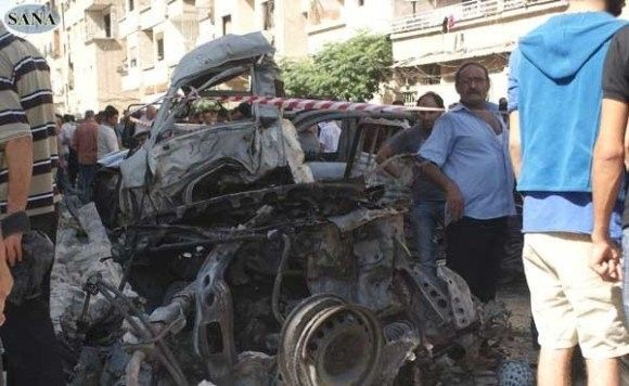 Ostatni zamach w Damaszku pochłonął życie przynajmniej 27 osób - fot. SANA.