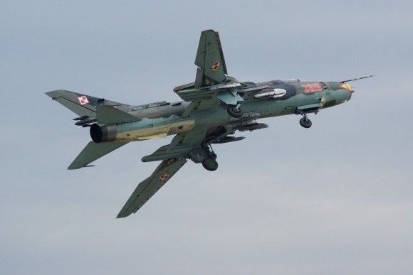 Polska reprezentowana była m.in. przez samolot myśliwsko-szturmowy Su-22 - fot. Michał Gajzler