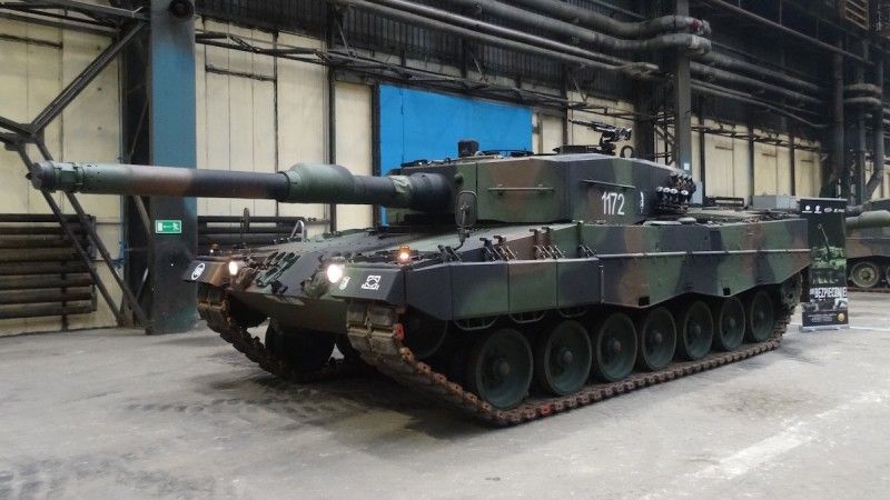 Czołg Leopard 2A4 w zakładach Bumar-Łabędy