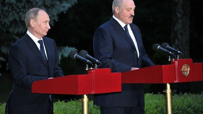 Włądimir Putin i Aleksandr Łukaszenka /fot. mil.ru