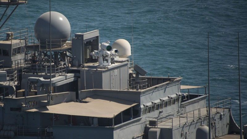 System laserowy LaWS na USS „Ponce”– fot. Daniel M. Young/US Navy