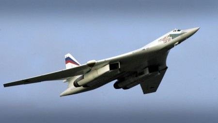Rosyjski bombowiec strategiczny Tu-160 Blackjack / Fot. mil.ru