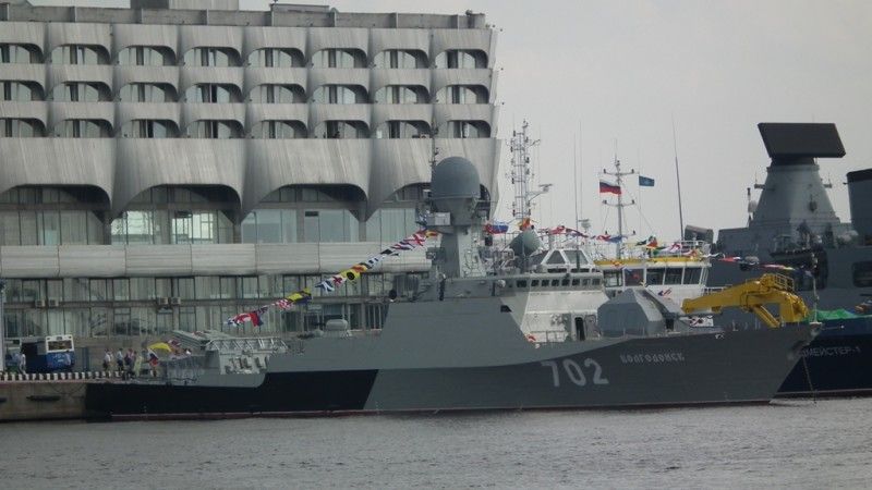 Najnowszy nabytek rosyjskiej Flotylli Kaspijskiej - fot. Andrzej Nitka