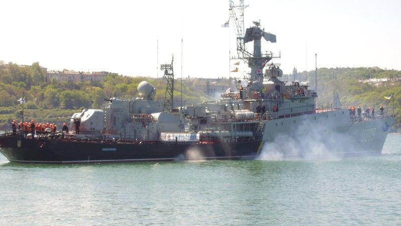Rosjanie zajęli pierwszy ukraiński okręt w Sewastopolu – korwetę „Tarnopol” – fot. forum.sevastopol.info