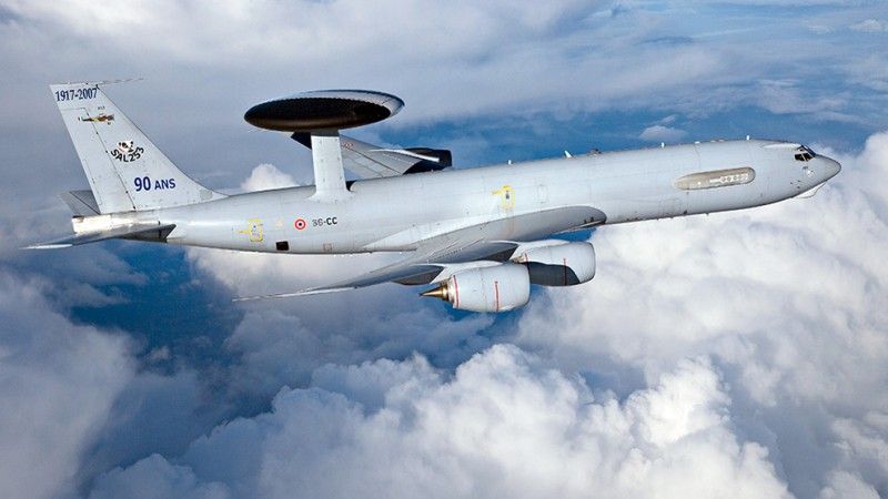 Docelowo zmodernizowane zostaną cztery samoloty AWACS sił powietrznych Francji. Fot. EMA/Ministerstwo obrony Francji.