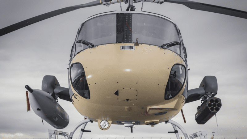 H225M Caracal podczas prób HForce, fot. Airbus Helicopters.