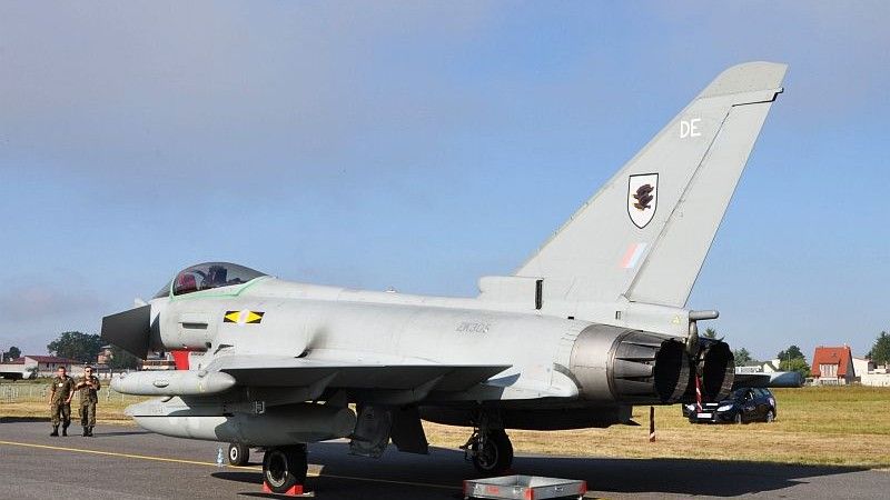 Brytyjski Eurofighter Typhoon - fot. J. Sabak