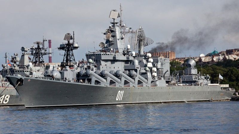 Krążownik „Wariag” z floty Pacyfiku dołączy do zespołu okrętowego w pobliżu Syrii – fot. army-news.ru