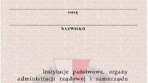 Awers części wewnętrznej nowej legitymacji Służby Wywiadu Wojskowego - źr. Internetowy System Aktów Prawnych.