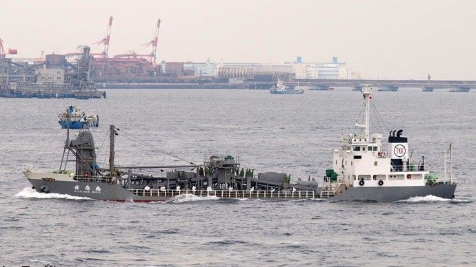 Japończycy utracili w listopadzie 2013 r. sterowany przewodowo bezzałogowy pojazd podwodny wysłany z jednostki badawczej „Nichinan”– fot. www.marinetraffic.com