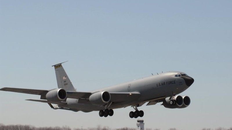 W Kirgistanie rozbił się tankowiec powietrzny KC-135 – fot. M.Dura