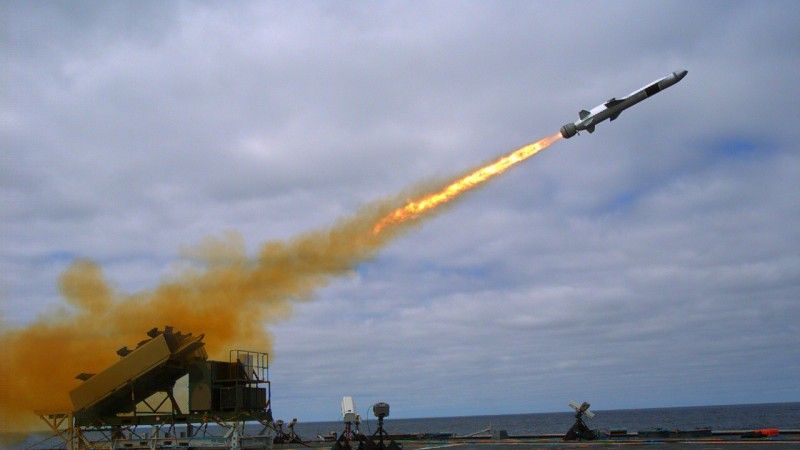 Próby rakiety NSM odpalonej z pokładu okręty LCS typu Independence USS „Coronado” w 2014 r. Fot. M.Dura