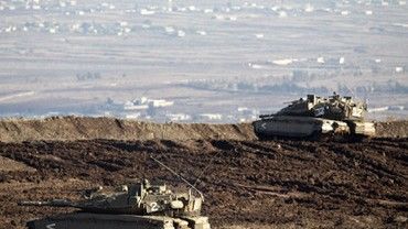 Izraelskie Merkevy na Wzgórzach Golan - fot. AFP Photo / Jack Guez