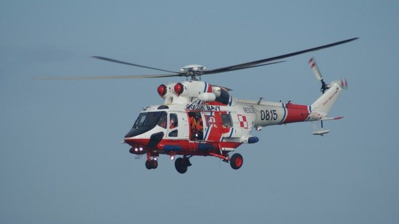W sobotę śmigłowce ratownicze Brygady Lotnictwa MW nie mogły przeprowadzić akcji ratowniczej - fot. Łukasz Pacholski