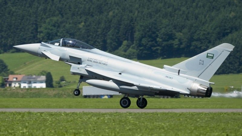 Do chwili obecnej Arabia Saudyjska zamówiła 72 samoloty wielozadaniowe Eurofighter. Prawdopodobnie przejdą one modernizację. Fot. Eurofighter - Geoffrey H Lee, 2011.
