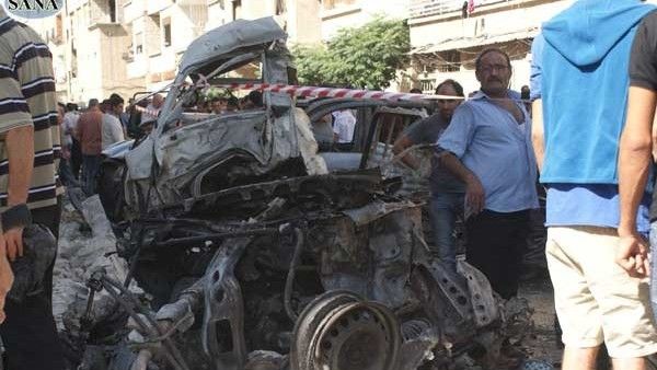 Ostatni zamach w Damaszku pochłonął życie przynajmniej 27 osób - fot. SANA.