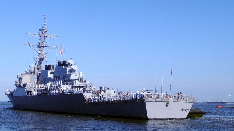 Niszczyciel rakietowy USS “Ross” wypłynął z bazy Norfolk i popłynął do Hiszpanii, gdzie wejdzie w skład europejskiej tarczy antyrakietowej – fot. US Navy