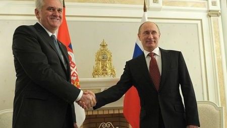 Prezydent Serbii Tomislav Nikolić i Prezydent Rosji Władimir Putin- fot. kremlin.ru