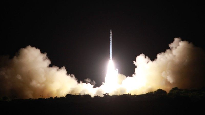 Wystrzelenie satelity "Ofek 10". Fot. Israel Aerospace Industries
