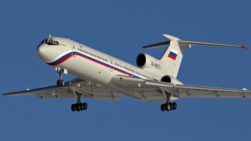 Tupolew Tu-154B-2, RA-85572, który uległ katastrofie po starcie z Soczi, fot. Alexander Usanov, Wikipedia, CC BY-SA 4.0