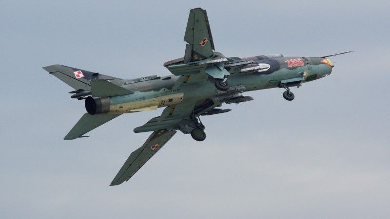 Polska reprezentowana była m.in. przez samolot myśliwsko-szturmowy Su-22 - fot. Michał Gajzler
