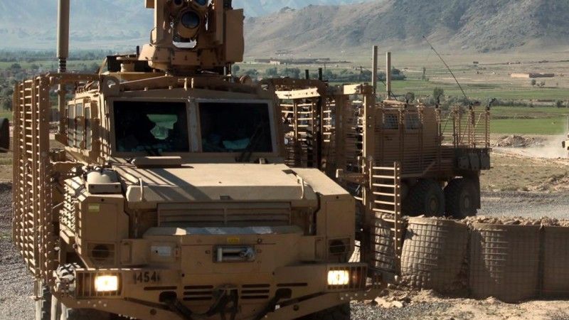 Ochronę przed Talibami mają zapewnić, m.in. pojazdy MRAP - fot. US Army.