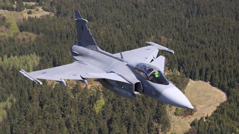 Czeski rząd zatwierdził finansowanie dla przedłużenia leasingu samolotów wielozadaniowych JAS-39C/D Gripen do 2027 roku. Fot. army.cz/MO i Siły Zbrojne Republiki Czeskiej.