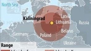 Zasięg Iskanderów. Źródło: http://en.rian.ru/infographics/20081113/118288712.html