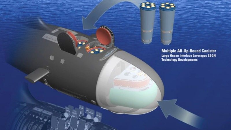 Kończone są prace konstrukcyjne nad modułowym wkładem dla silosów nowej wersji okrętów podwodnych typu Virginia – fot. US Navy