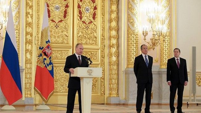 Władimir Putin wygłosi jutro na Kremlu nadzwyczajne orędzie do Rady Federacji związane z sytuacją na Ukrainie- fot. kremlin.ru