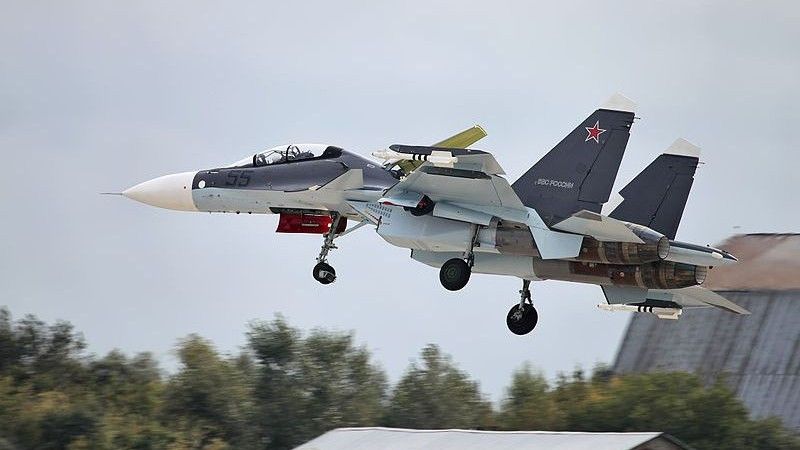 Su-30SM podczas startu - fot. V.Kuźmin/wikipedia