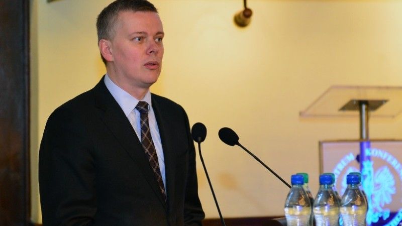 Tomasz Siemoniak podczas konferencji fot. MON 