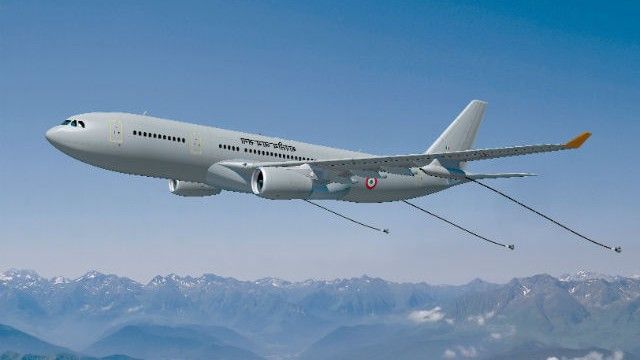 Wizja artystyczna A330MRTT w barwach lotnictwa hinduskiego - fot. Airbus Military