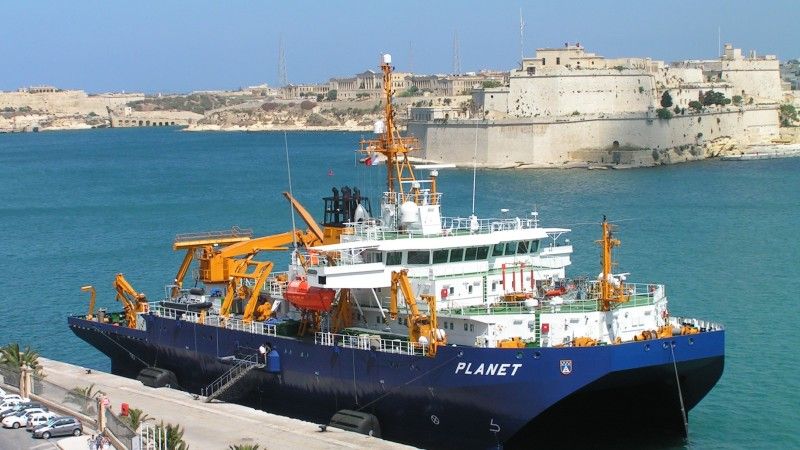 Planet w porcie La Valetta na Malcie - fot. zbiory Autora