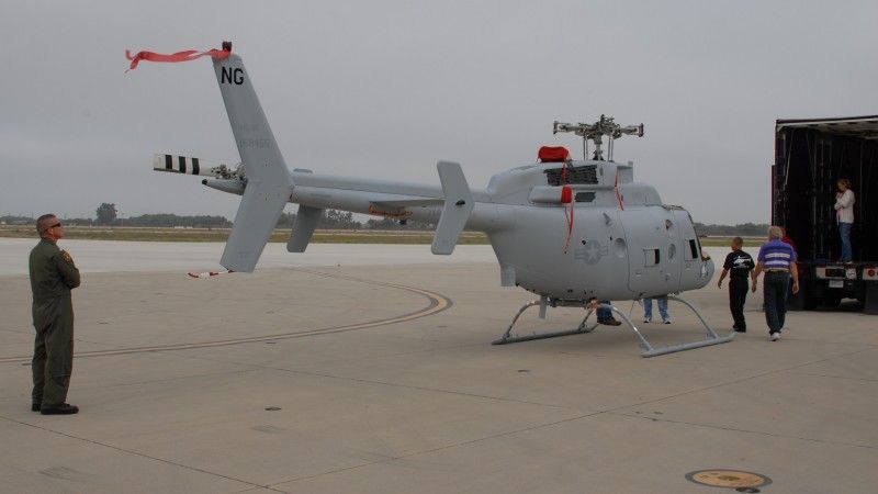 Pierwszy testowy dron MQ-8C FireScout dostarczony do US Navy– fot. Northrop Grumman