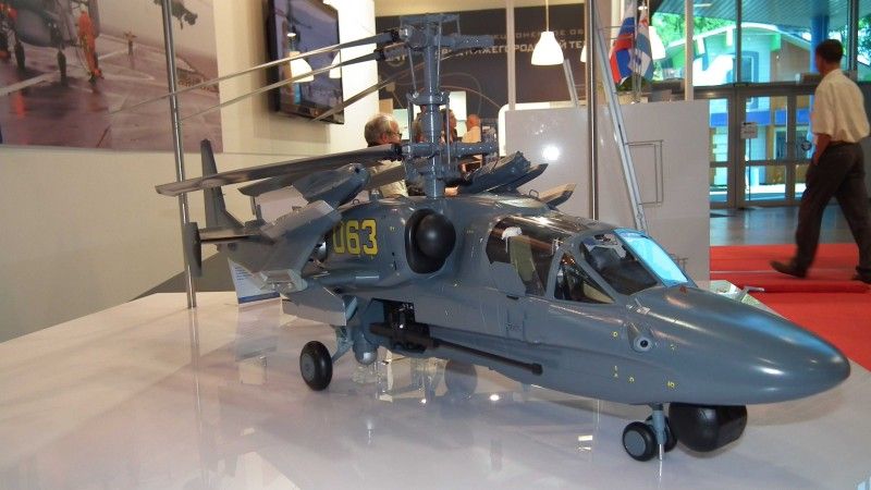 Model wersji pokładowej Ka-52K fot. A. Nitka