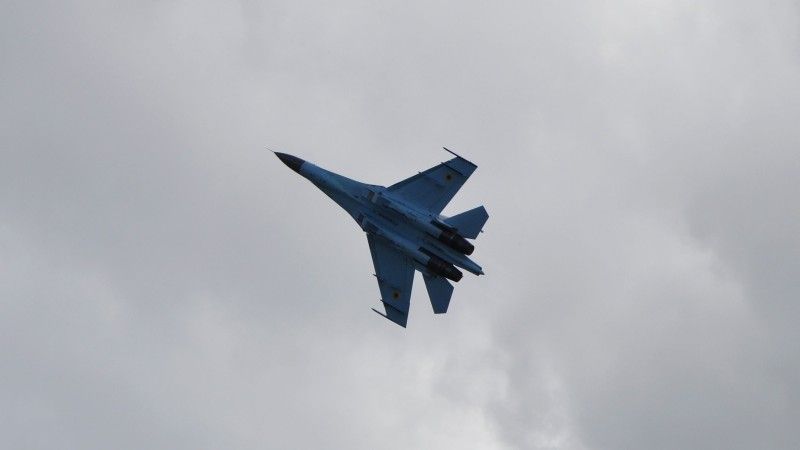 Su-27 w locie - fot. J. Sabak