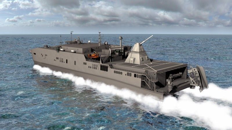 Pierwsze działo elektromagnetyczne zostanie zainstalowane na okręcie USNS „Millinocket” – fot. US Navy