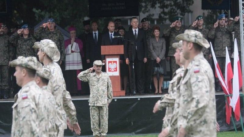 Pożegnanie żołnierzy XII zmiany PKW Afganistan - fot. Ministerstwo Obrony Narodowej