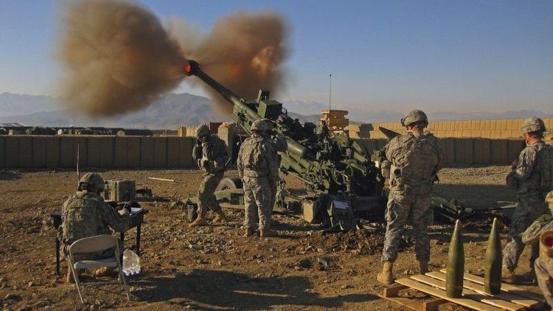 Lekka haubica M777 155mm, wykorzystywana bojowo przez armię amerykańską w czasie działań w Afganistanie, Fot: Jonathan Mallard /wikipedia.com/CC BY 2.0