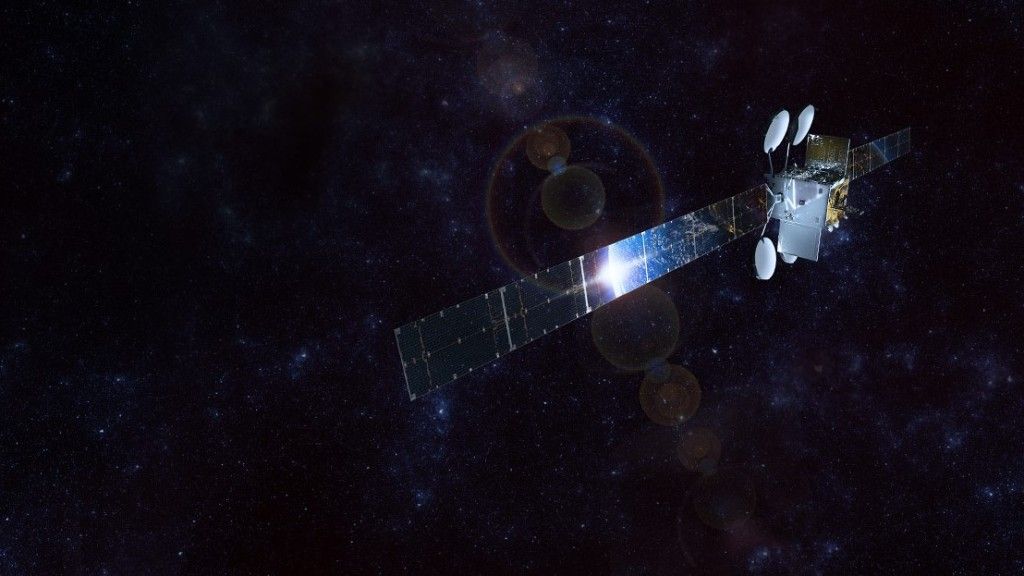 Satelita telekomunikacyjny Viasat-2 (orbita geosynchroniczna). Ilustracja: VIASAT [viasat.com]
